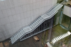 An outside staircase